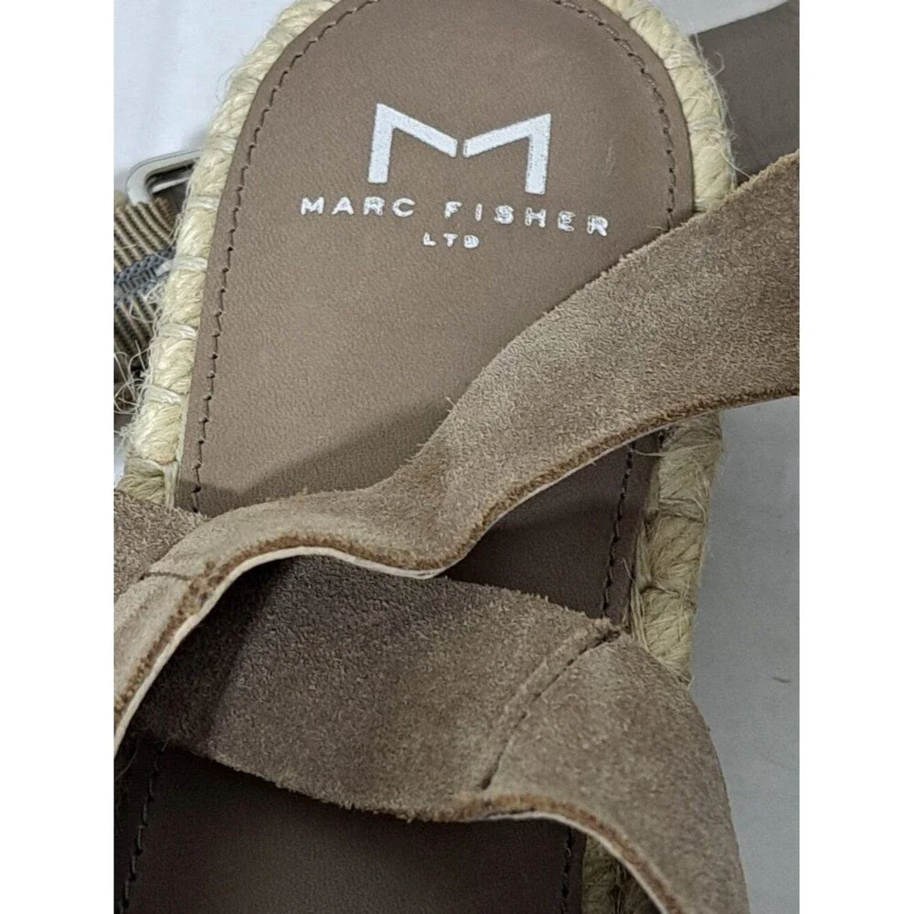 Mark Fisher Women's Flat Espadrille Suede Leather Vacation Travel Summer Sz 8